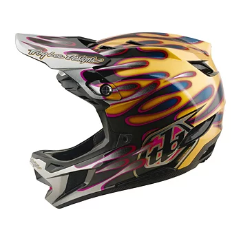 Troy Lee Design D4 Carbon Helmet Overspray Gold / Black