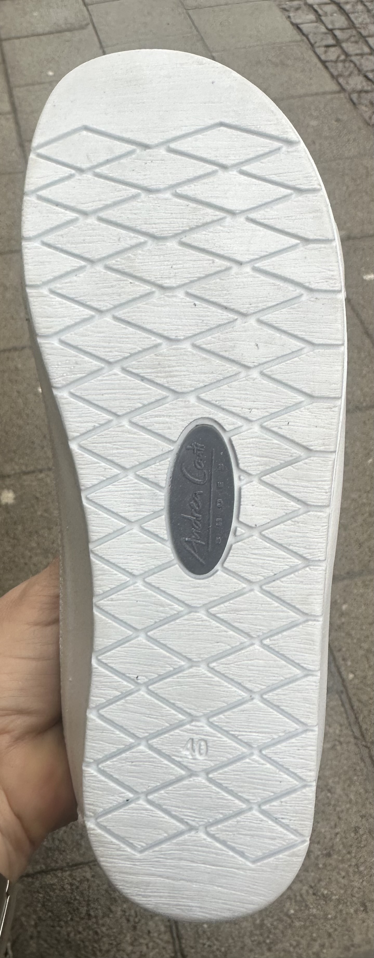 Rymliga sneakers från  Andrea Conti, jeans/ vit - 5