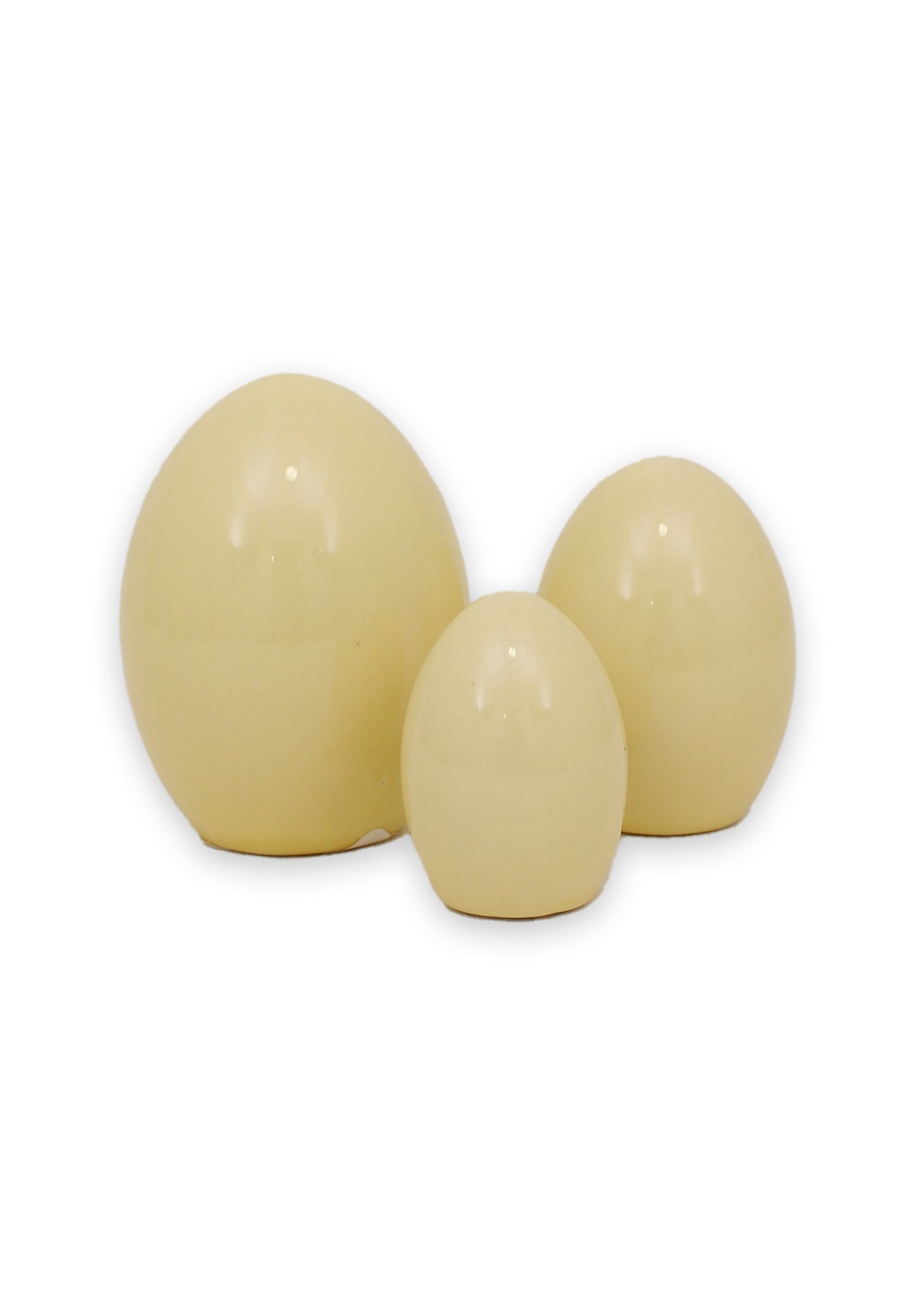 Ägg i keramik - 3-pack - Gul