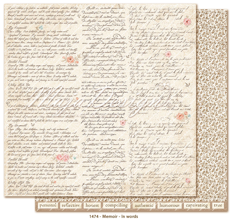 MAJA DESIGN -Memoir - 6x6" Paper pack - 7