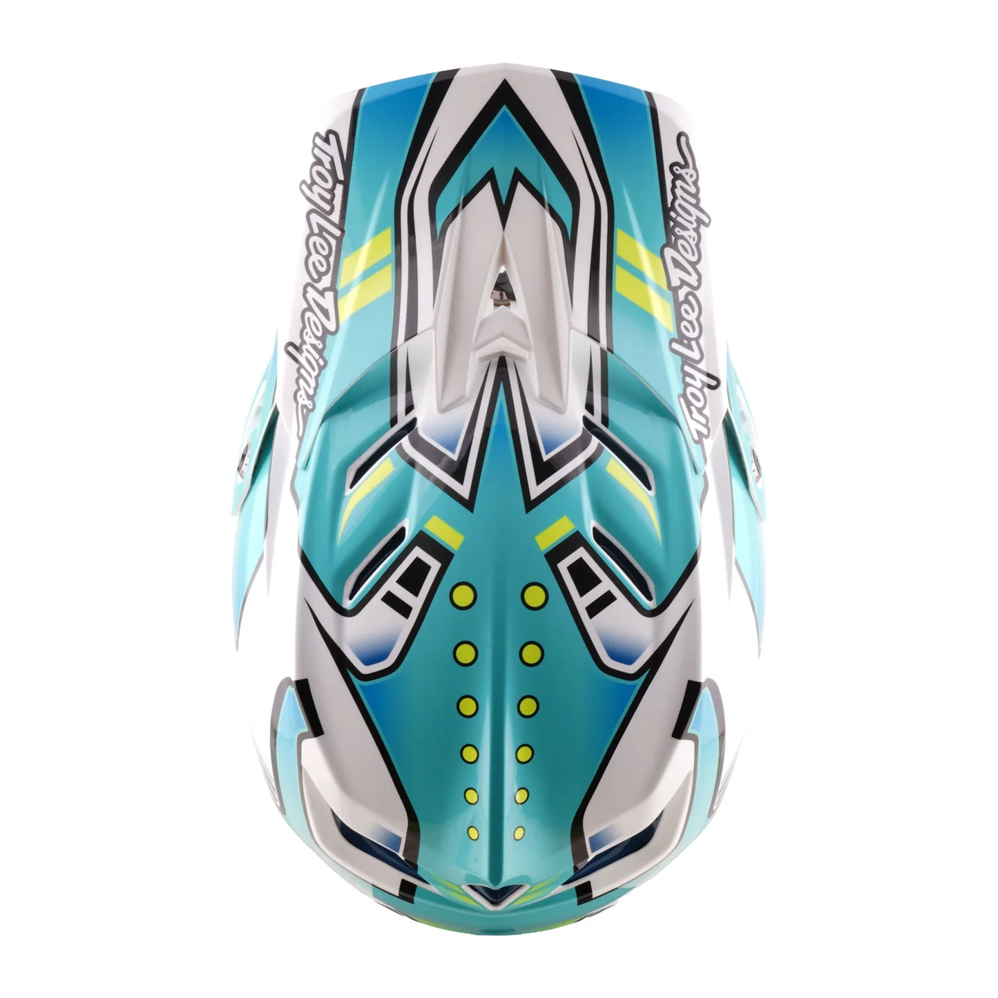 Troy Lee Designs D4 Composite Helmet Crest Real Teal - 4