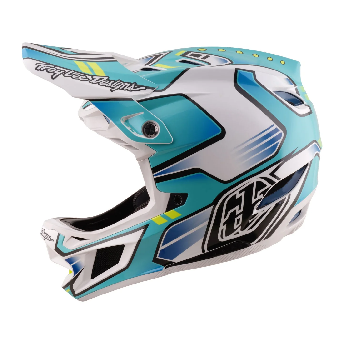 Troy Lee Designs D4 Composite Helmet Crest Real Teal