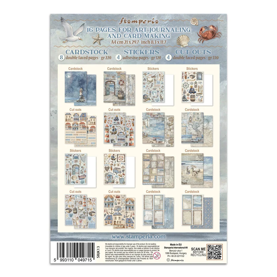 Silent Sea Junk Journal stickers, Backgrounds, Cut-Outs - 2