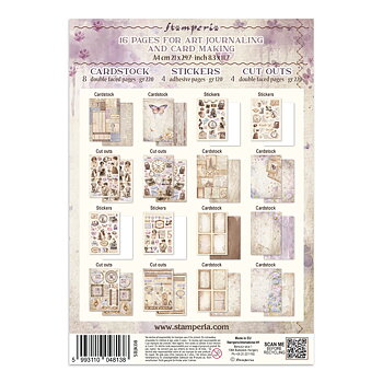 Stamperia Junk Journal - Quiet Days Stickers Backgrounds Cut-Outs