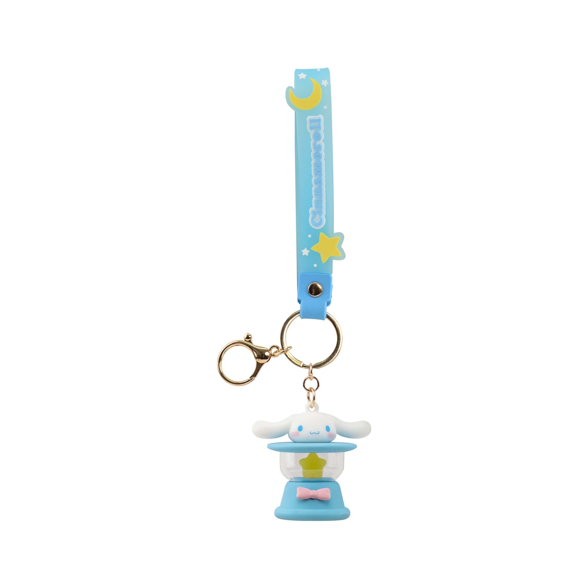 Cinnamoroll 3D Nyckelring/Bag Charm med Silikonband - Light-Up Camping Lamp - 4
