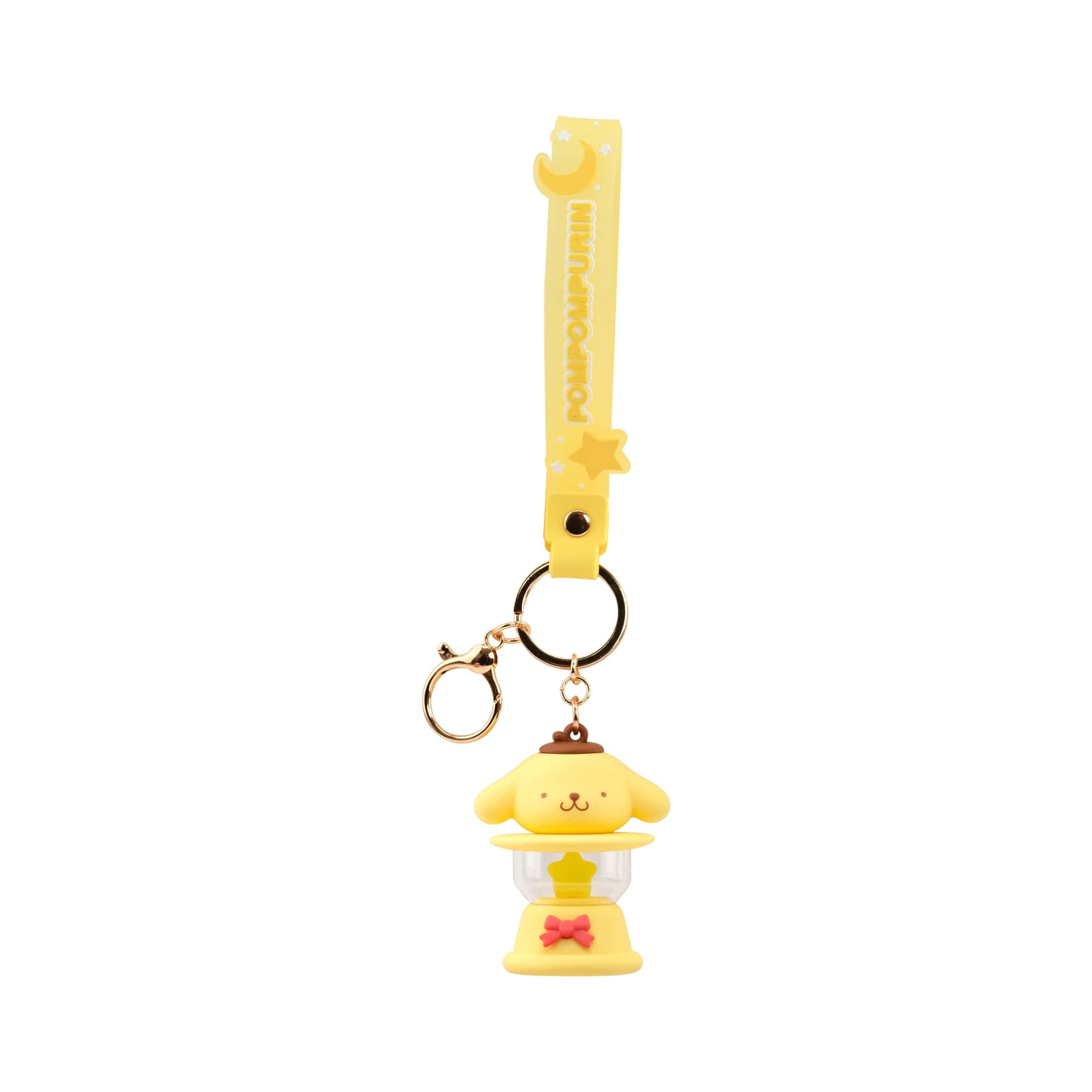 Pompompurin 3D Nyckelring/Bag Charm med Silikonband - Light-Up Camping Lamp - 4