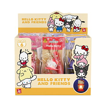 My Melody 3D Nyckelring/Bag Charm med Silikonband - Light-Up Camping Lamp