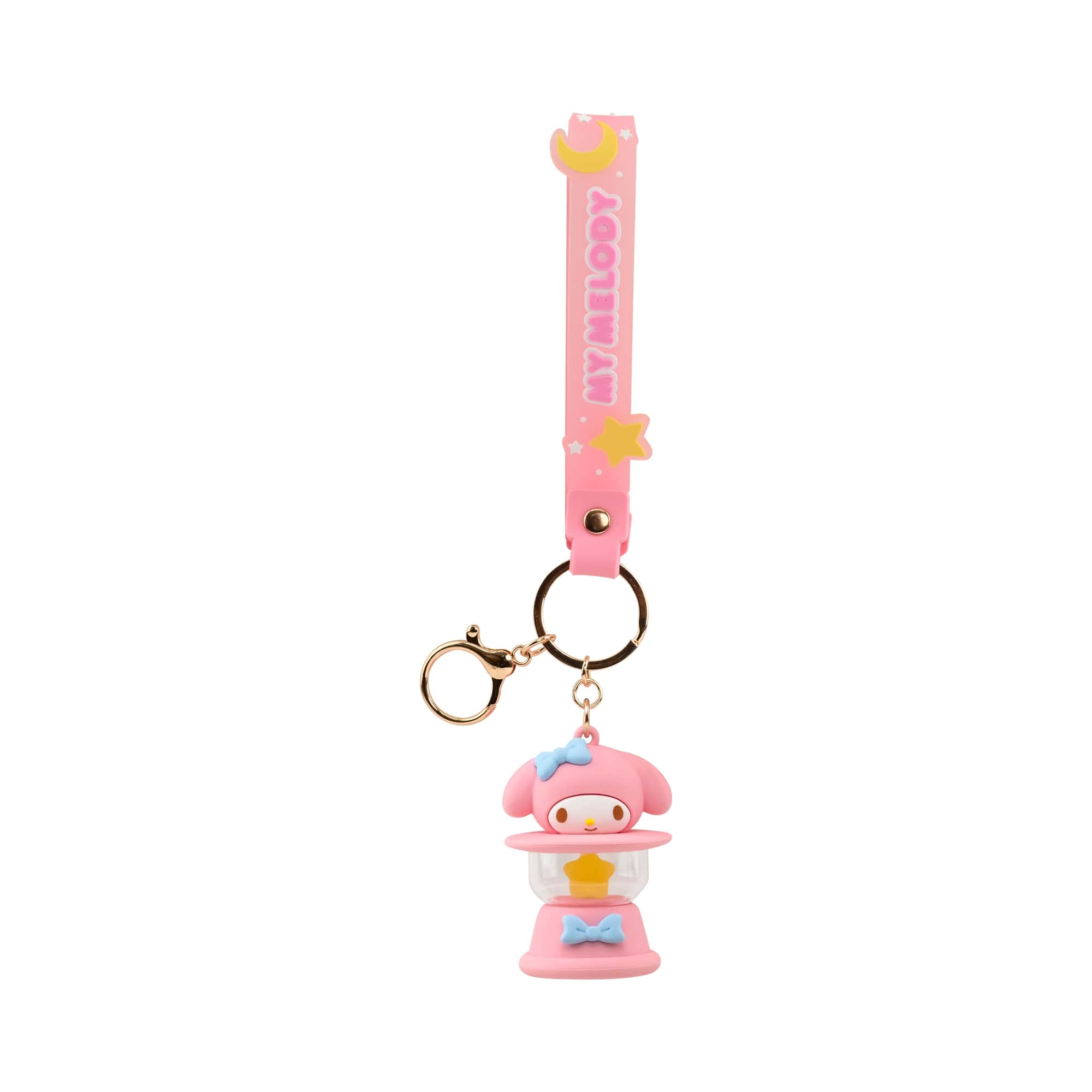 My Melody 3D Nyckelring/Bag Charm med Silikonband - Light-Up Camping Lamp - 4