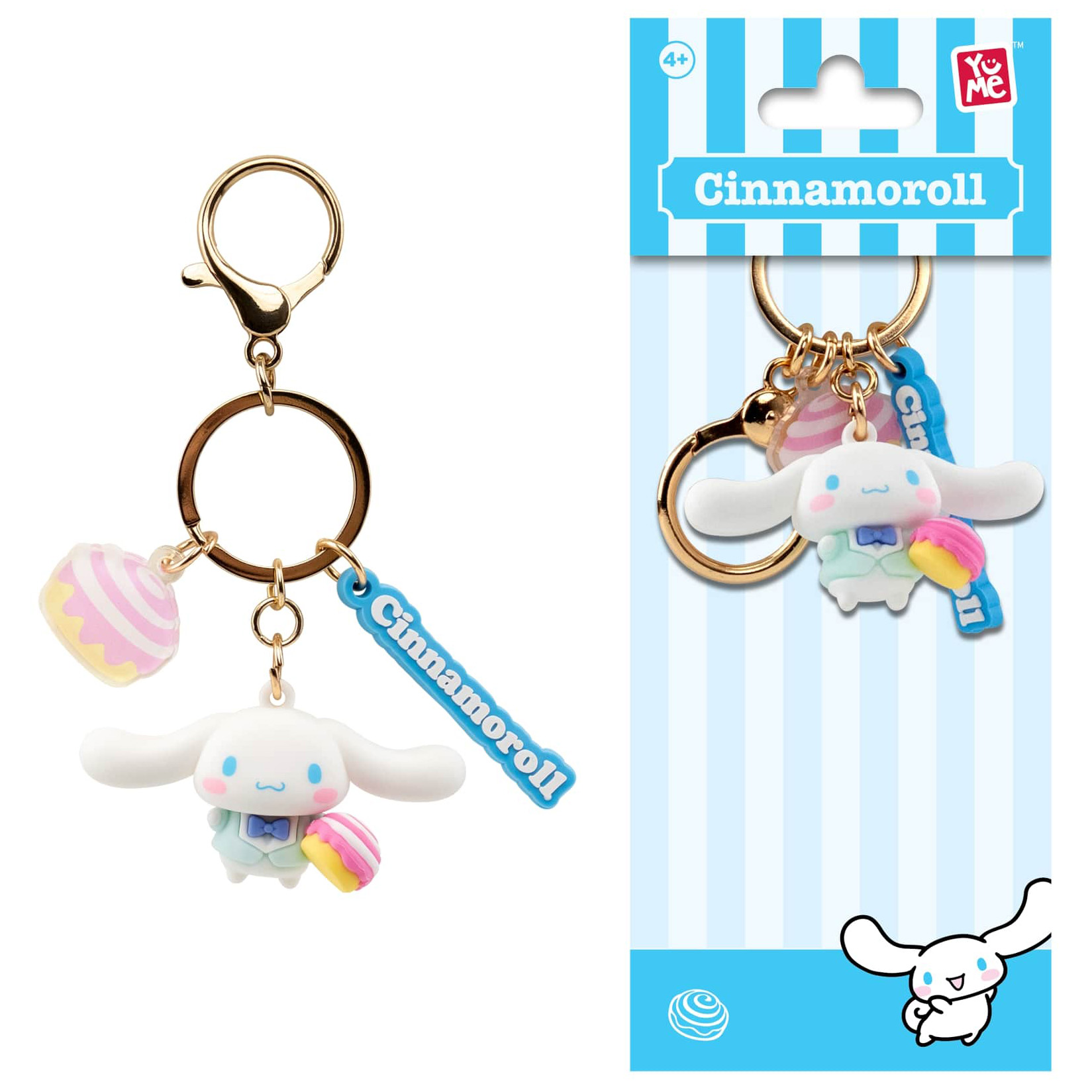 Cinnamoroll 3D Nyckelring/Bag Charm med Silikonband - Tea Party Series