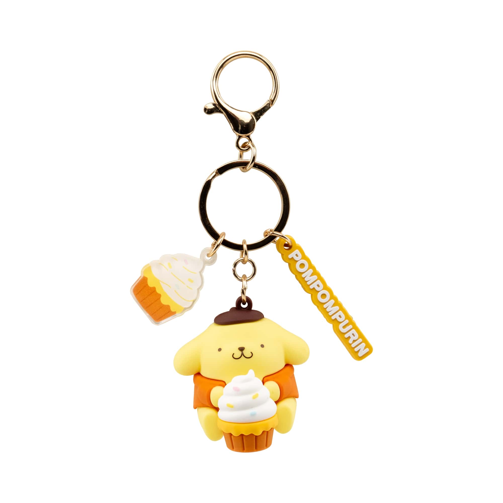 Pompompurin 3D Nyckelring/Bag Charm med Silikonband - Tea Party Series - 4