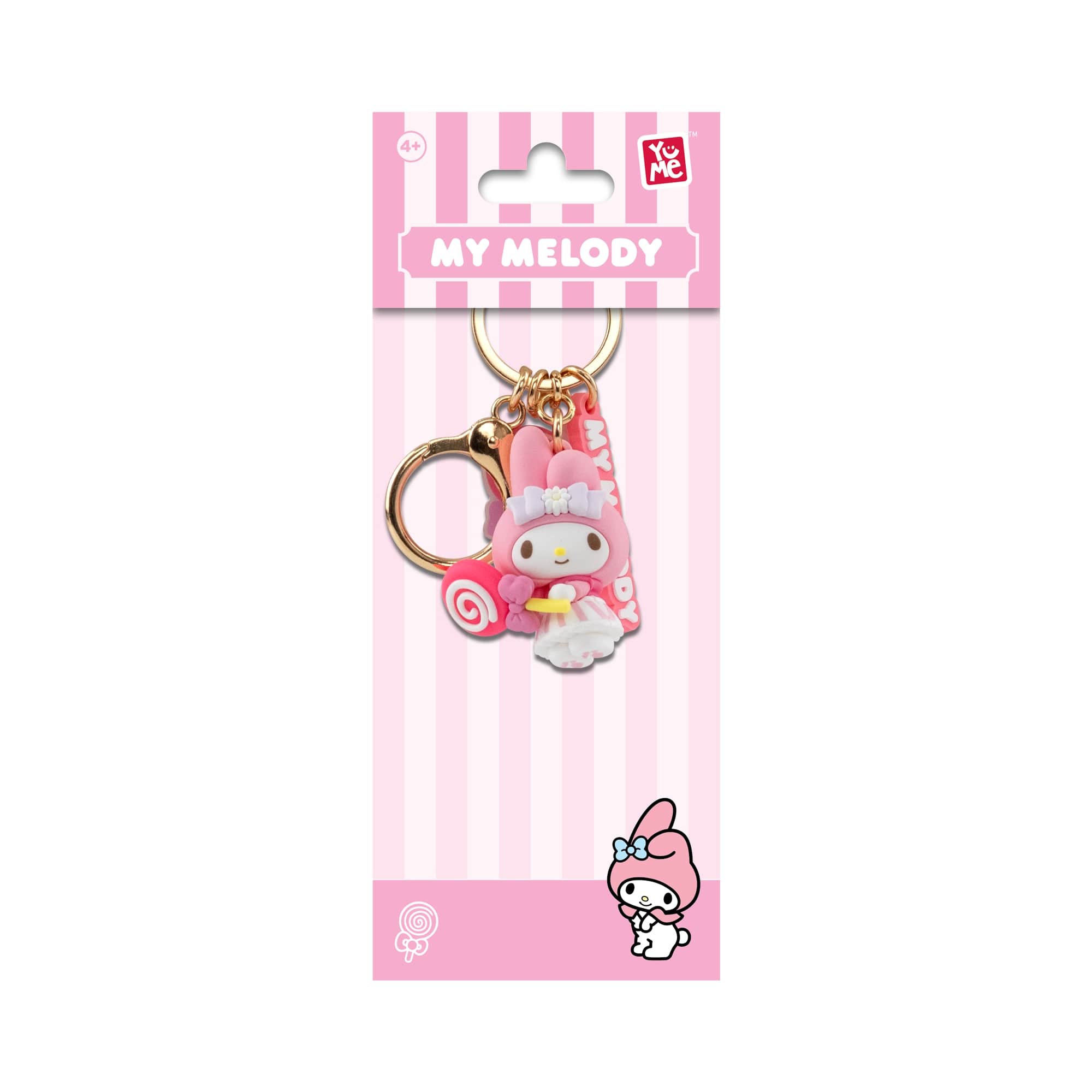 My Melody 3D Nyckelring/Bag Charm med Silikonband - Tea Party Series - 3