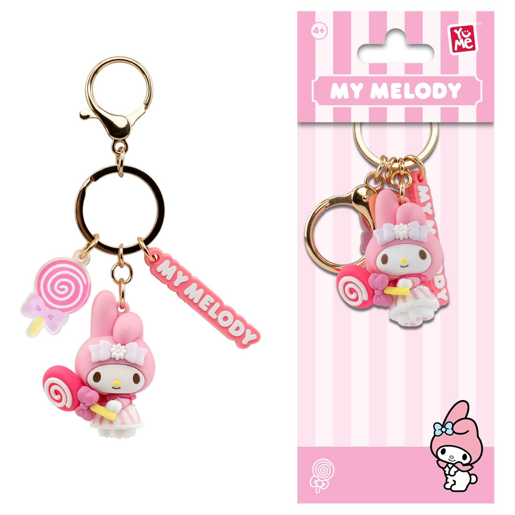 My Melody 3D Nyckelring/Bag Charm med Silikonband - Tea Party Series