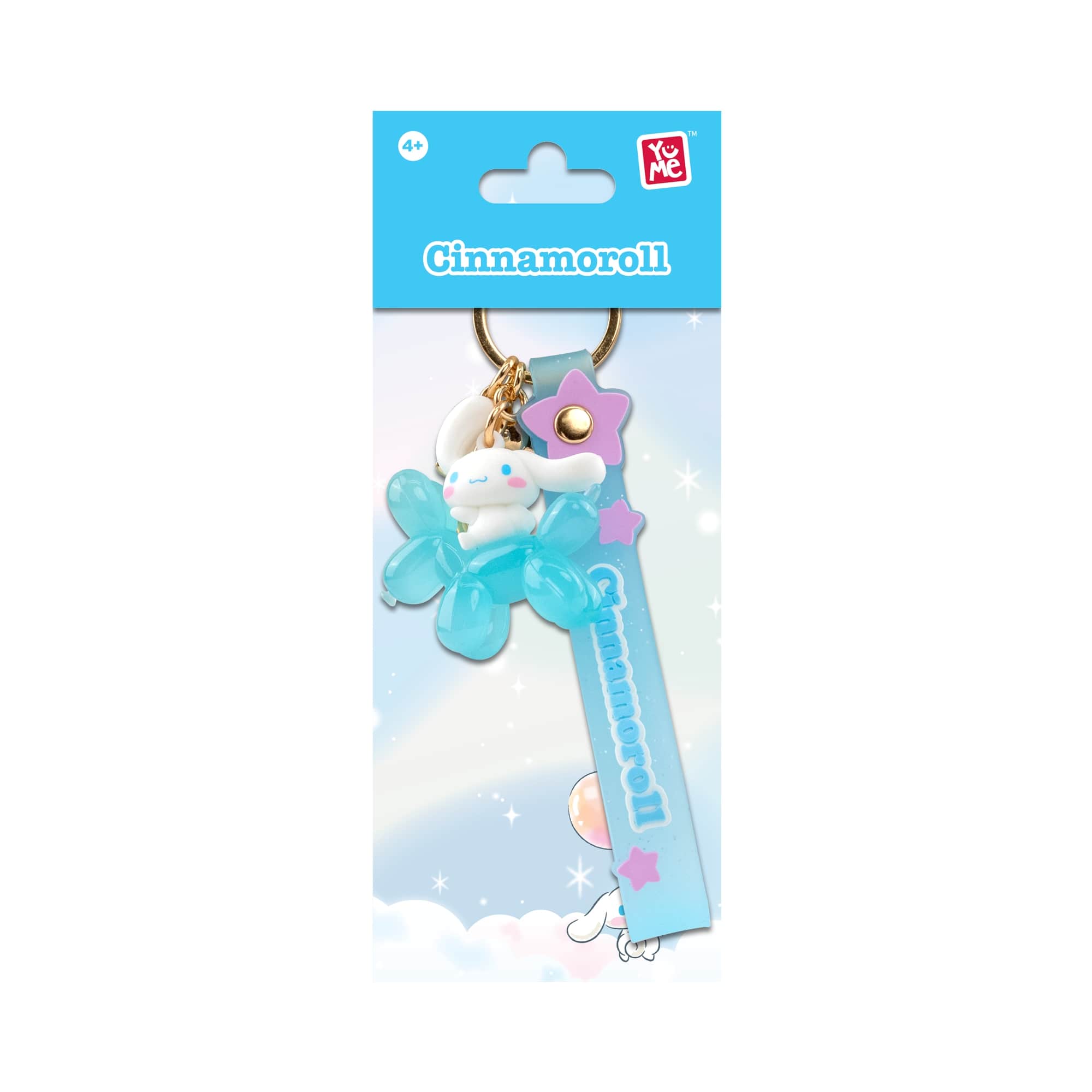 Cinnamoroll 3D Nyckelring/Bag Charm med Silikonband - Balloon Series - 3