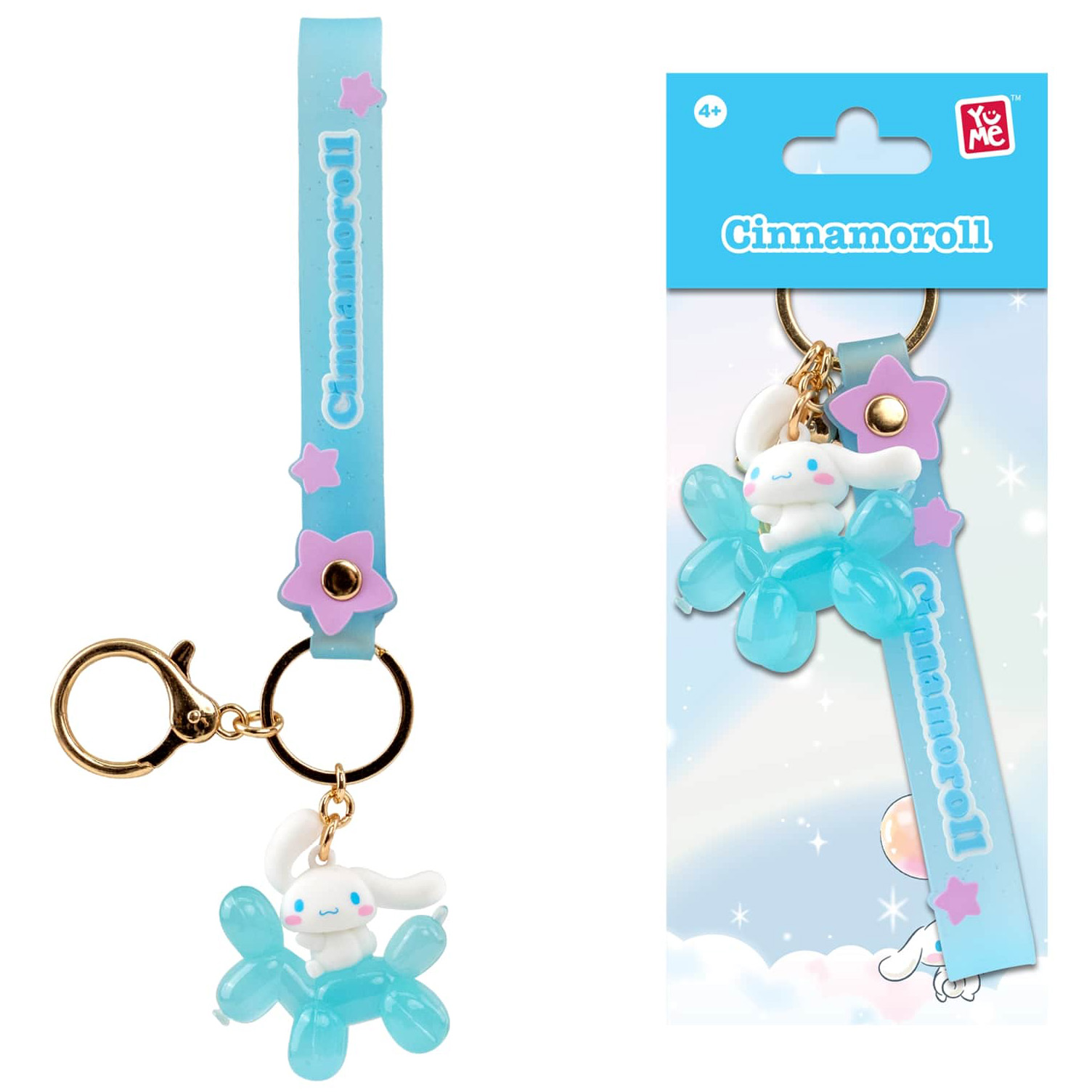 Cinnamoroll 3D Nyckelring/Bag Charm med Silikonband - Balloon Series