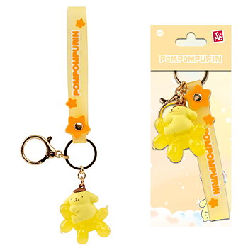 Pompompurin 3D Nyckelring/Bag Charm med Silikonband - Balloon Series