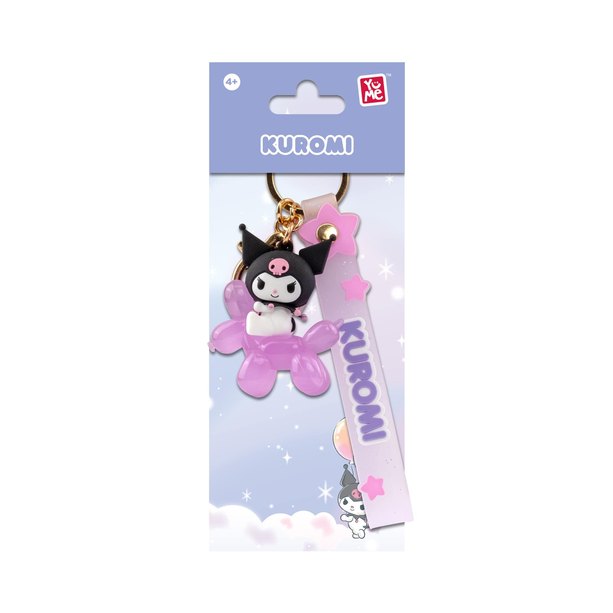 Kuromi 3D Nyckelring/Bag Charm med Silikonband - Balloon Series - 3