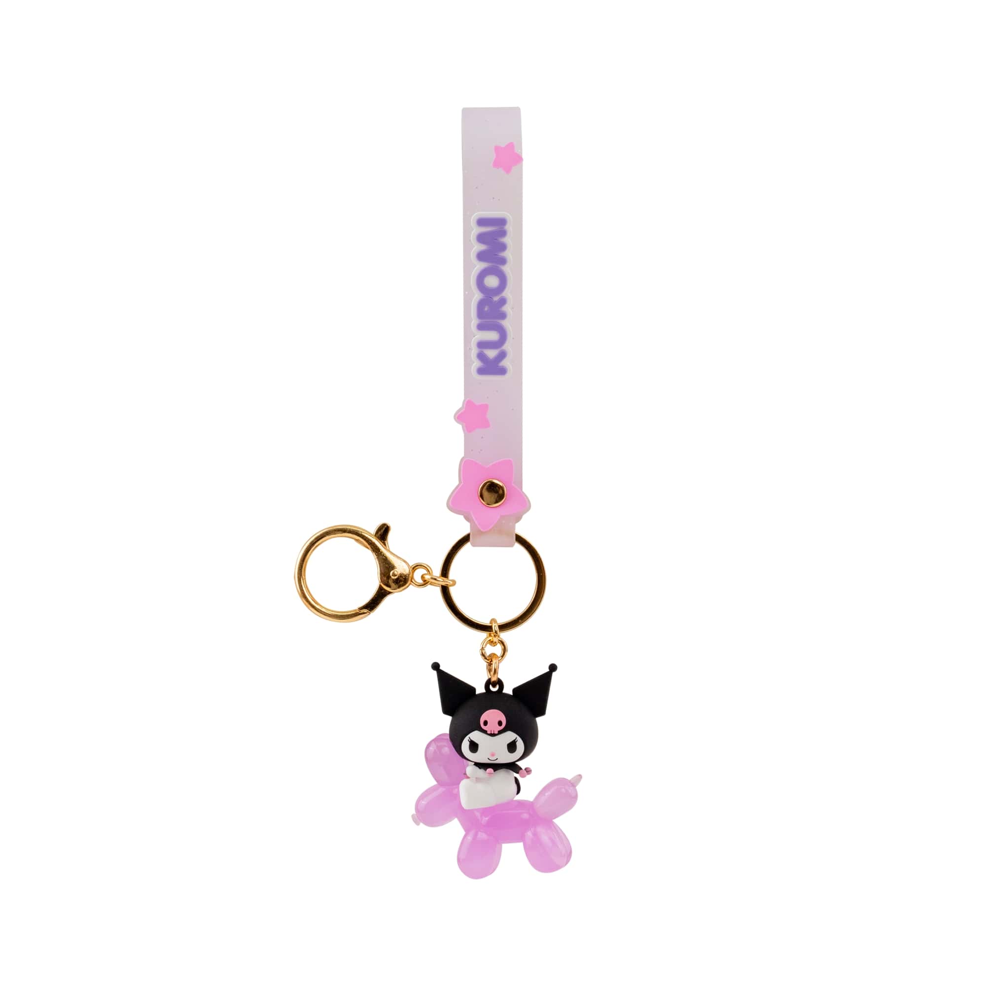 Kuromi 3D Nyckelring/Bag Charm med Silikonband - Balloon Series - 4