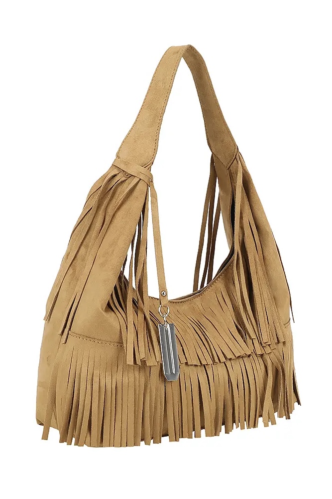 Ulrika Design - Fringe Suede Camel - 2