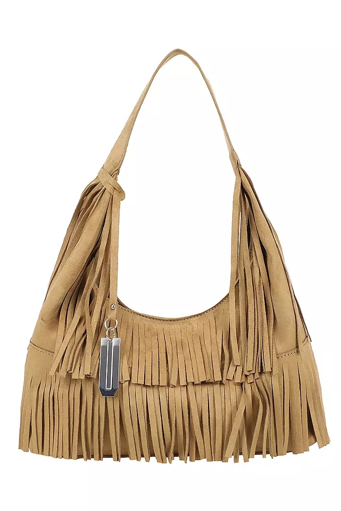 Ulrika Design - Fringe Suede Camel