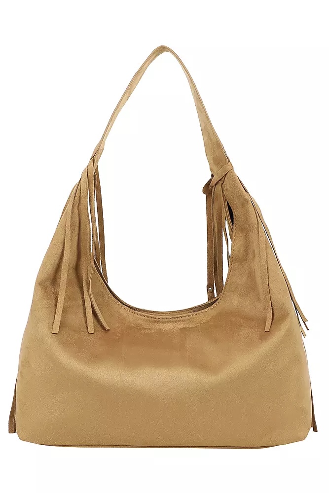 Ulrika Design - Fringe Suede Camel - 3