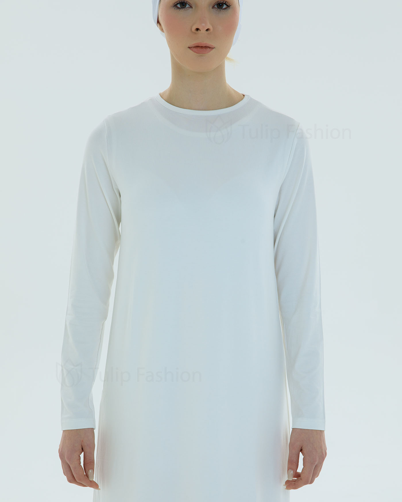 Jerseyklänning Basic - Off-White - 7