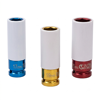 HJULMUTTERHYLSOR 1/2' 17,19,21MM