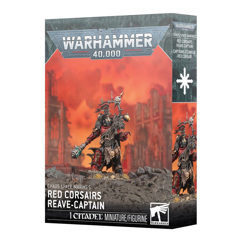 Warhammer 43-111 Chaos Space Marines: red corsairs reave-captain