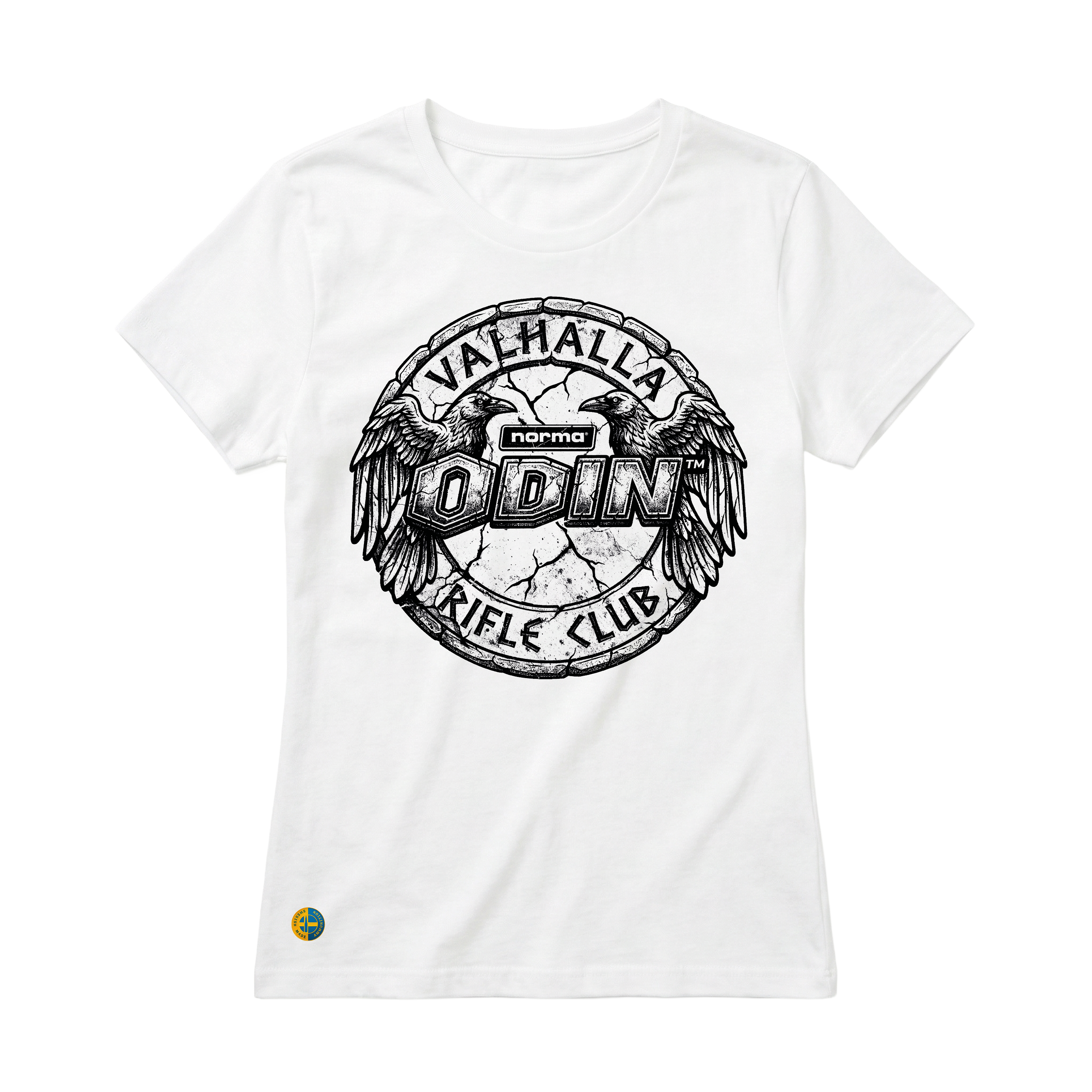 NORMA® ODIN Valhalla Rifle Club – Raven Crest dam t-shirt