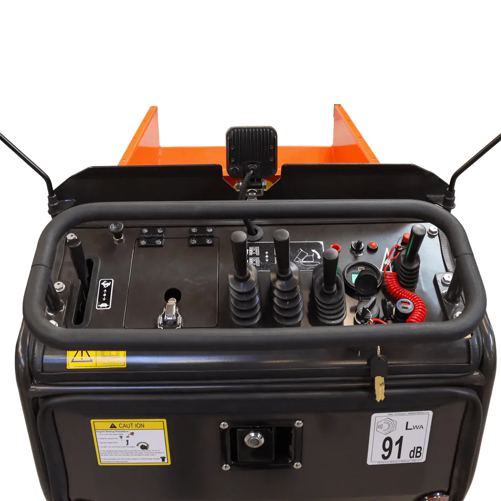 Minidumper Bernards hydraulisk, 9hk bensinmotor med elstart - 7