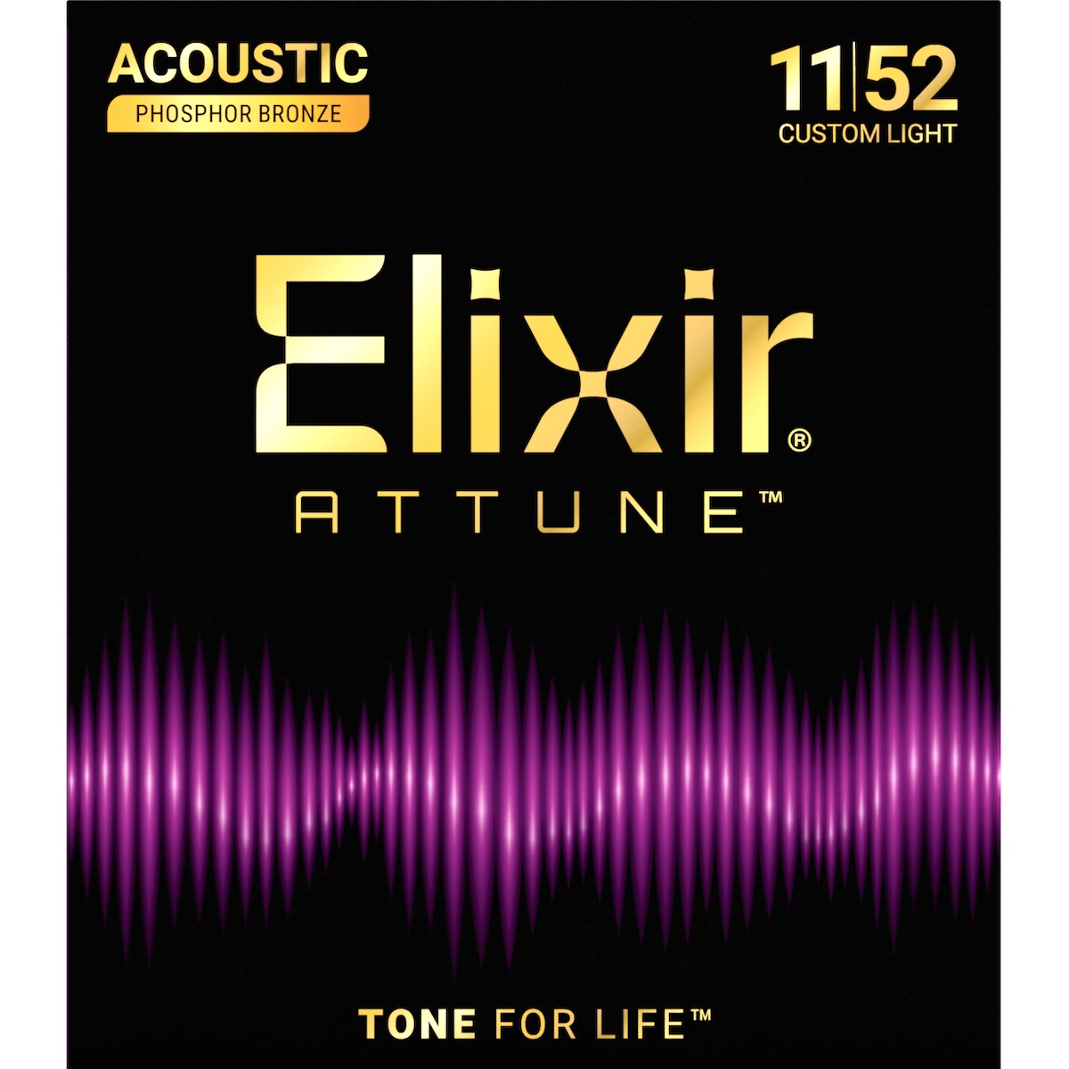Elixir ATTUNE Acoustic Phosphor Bronze 011-052