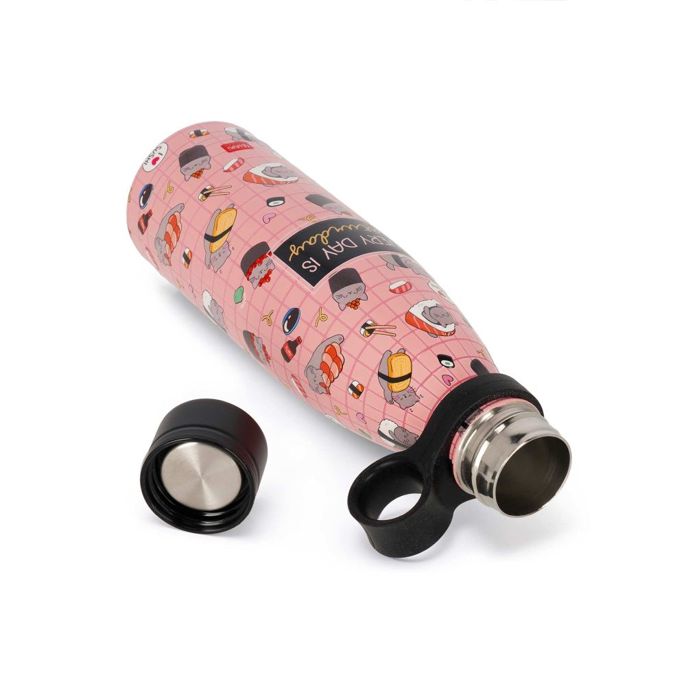Hot&Cold, Termoflaske/Vakuumflaske, Sushi Cat (500 ml) - 4