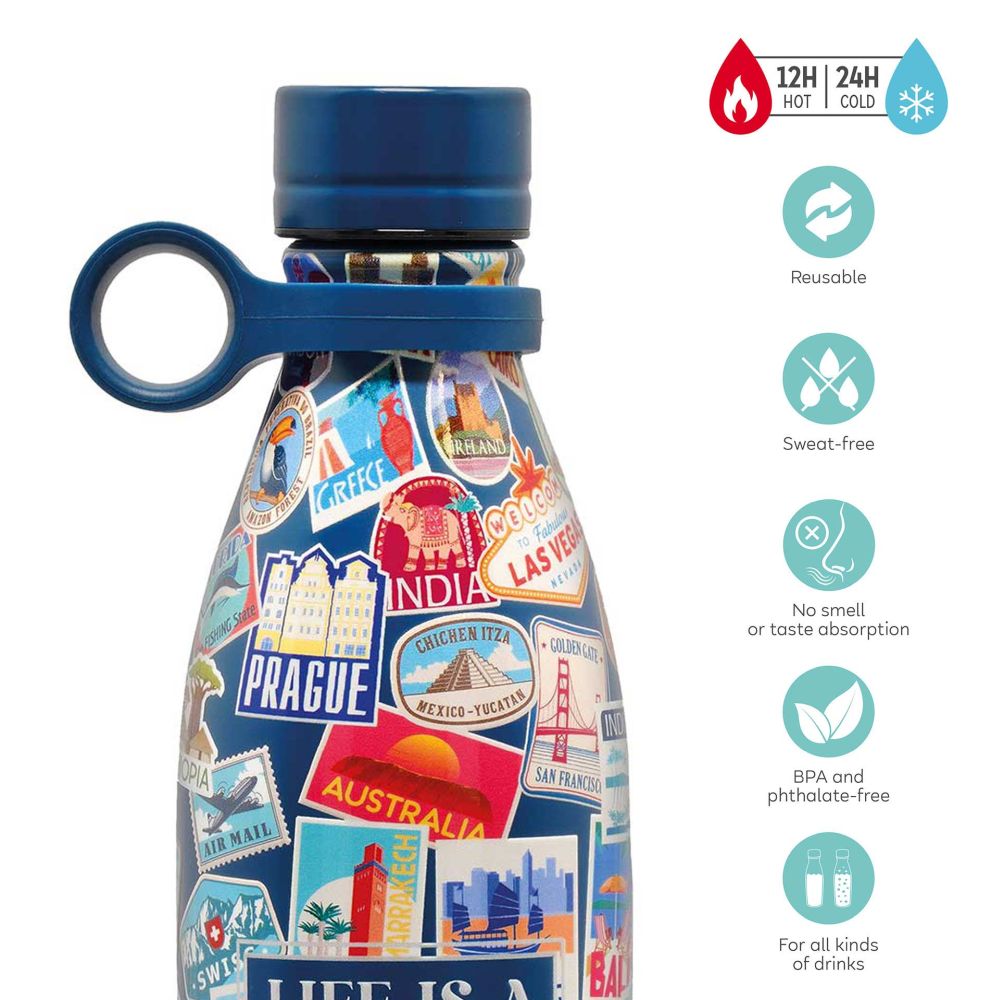 Hot&Cold, Vakuumflaska, Travel stickers (800 ml) - 3