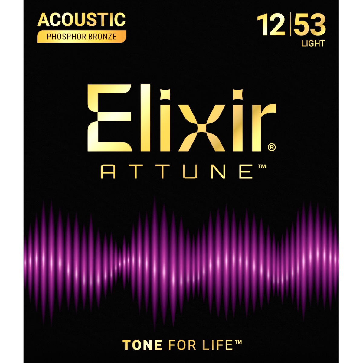 Elixir ATTUNE Acoustic Phosphor Bronze 012-053