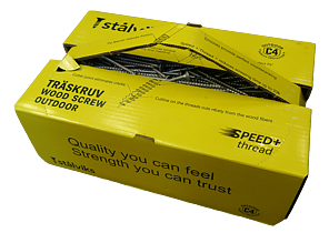 Träskruv C4 ute  - Stålviks storpack 