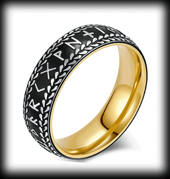 8 mm. Runa ring i rostfritt stål.