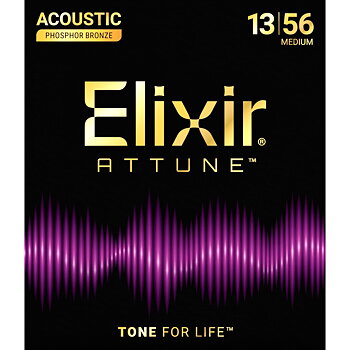 Elixir ATTUNE Acoustic Phosphor Bronze 013-056
