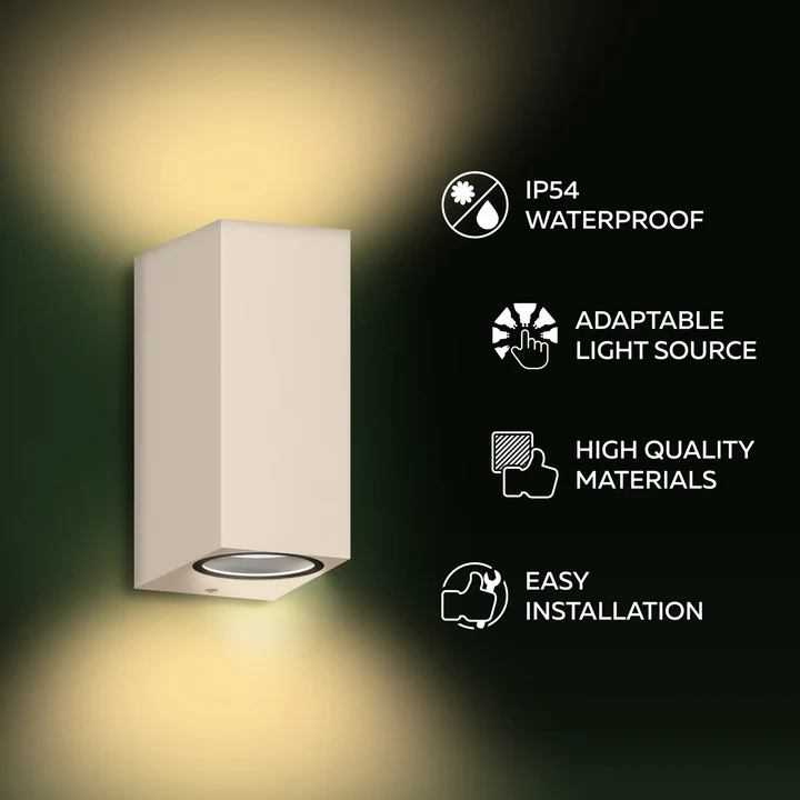 CALEX Bergamo Vägglampa Sand - 4