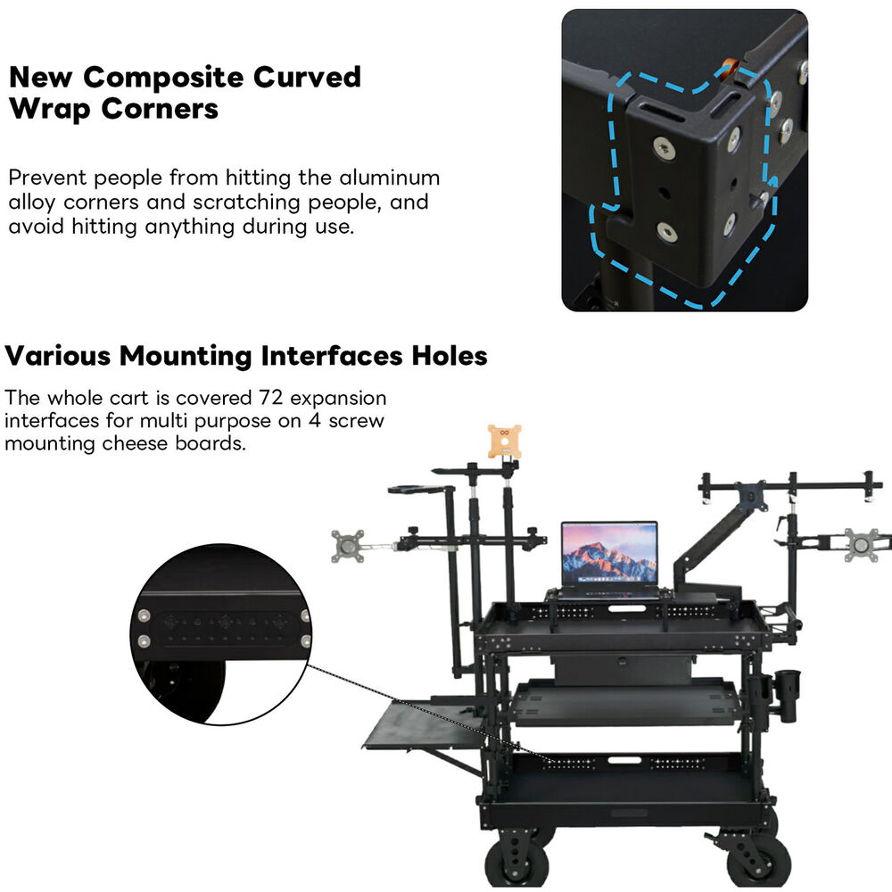 DigitalFoto Solution Limited 38" TITAN Cart with 9" Wheels - 7