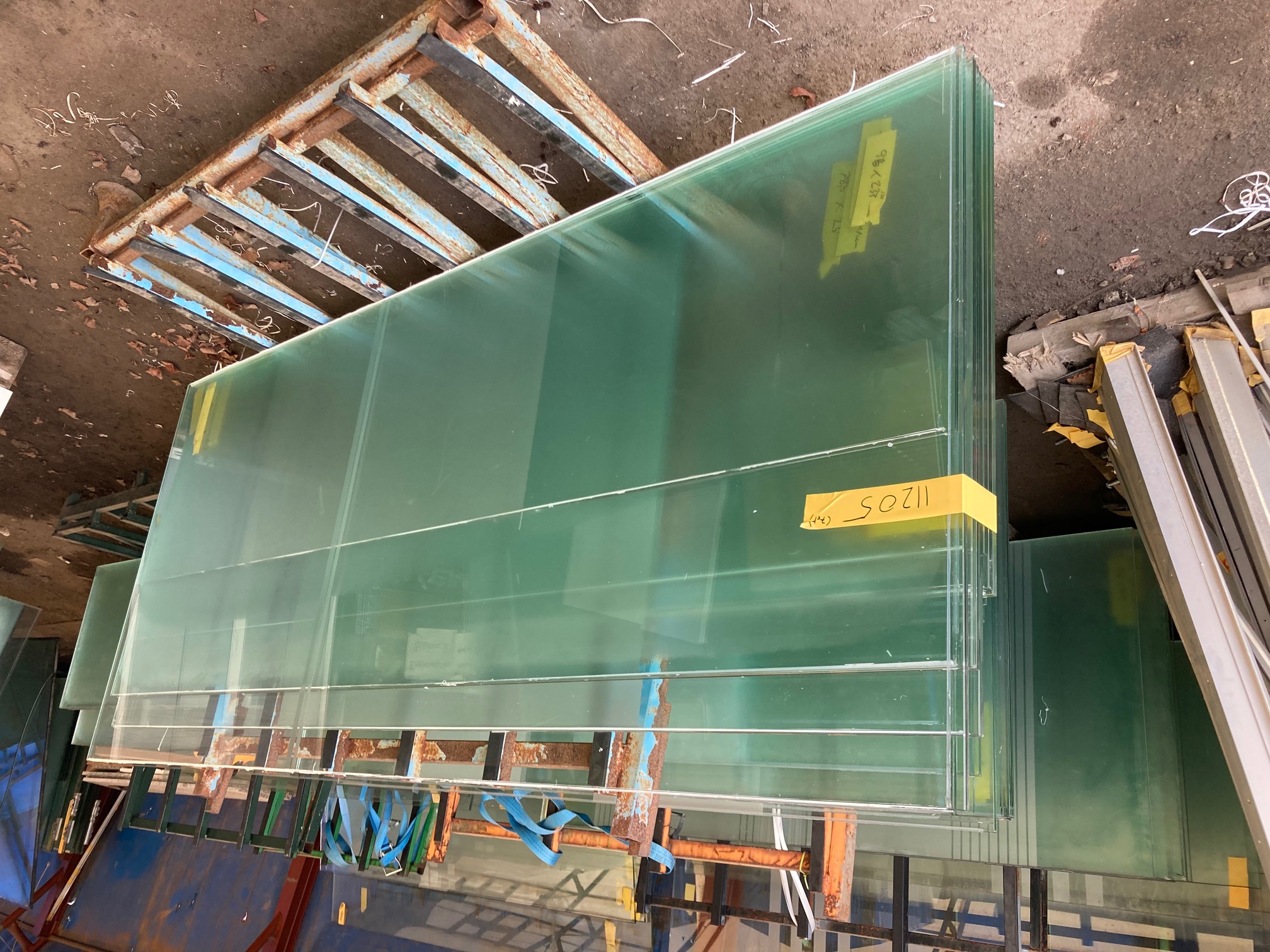 Glaspartier / Lamellglas 12,76mm (ca 1306x232 cm) - 2
