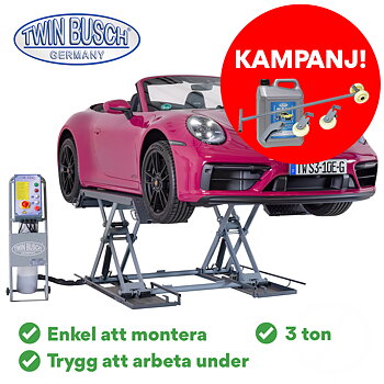 KAMPANJ! Låglyftande saxlyft 3 t (GRÅ) 230V