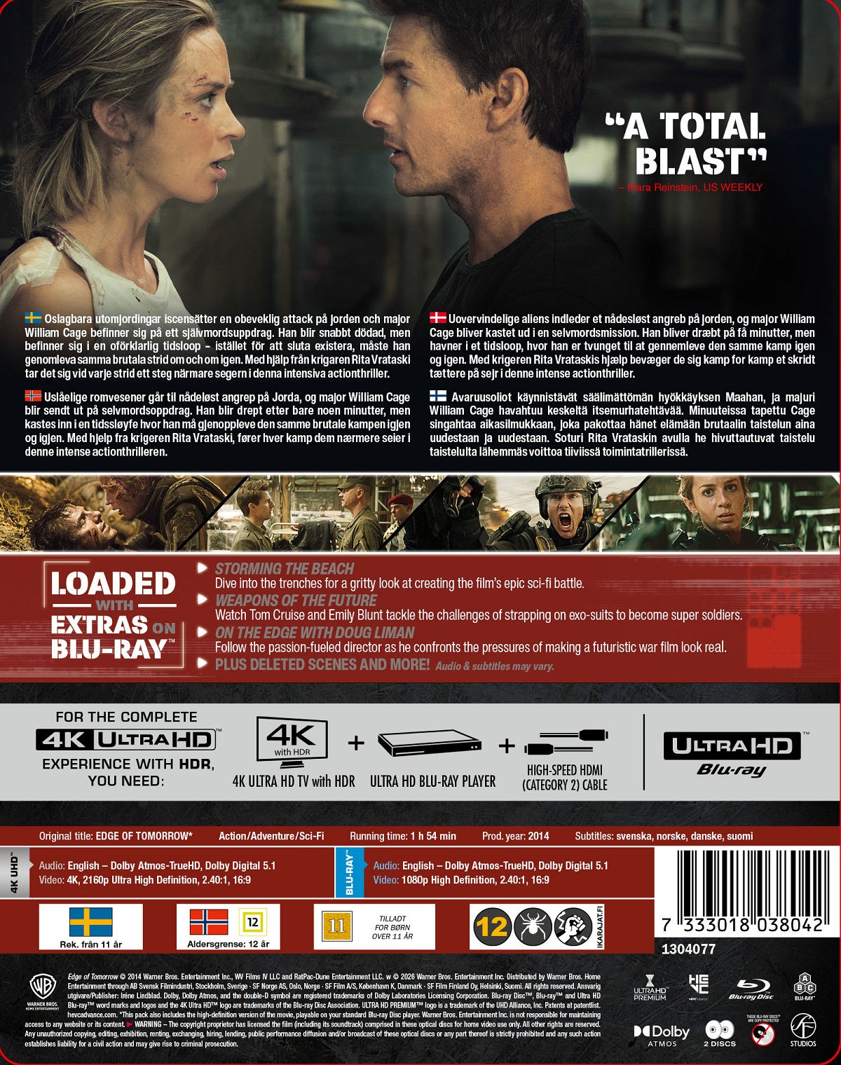 Edge of Tomorrow (Limited Edition Steelbook) (4K Ultra HD + Blu-ray) - 2