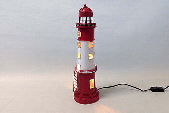 Lighthouse Red-White 40 cm