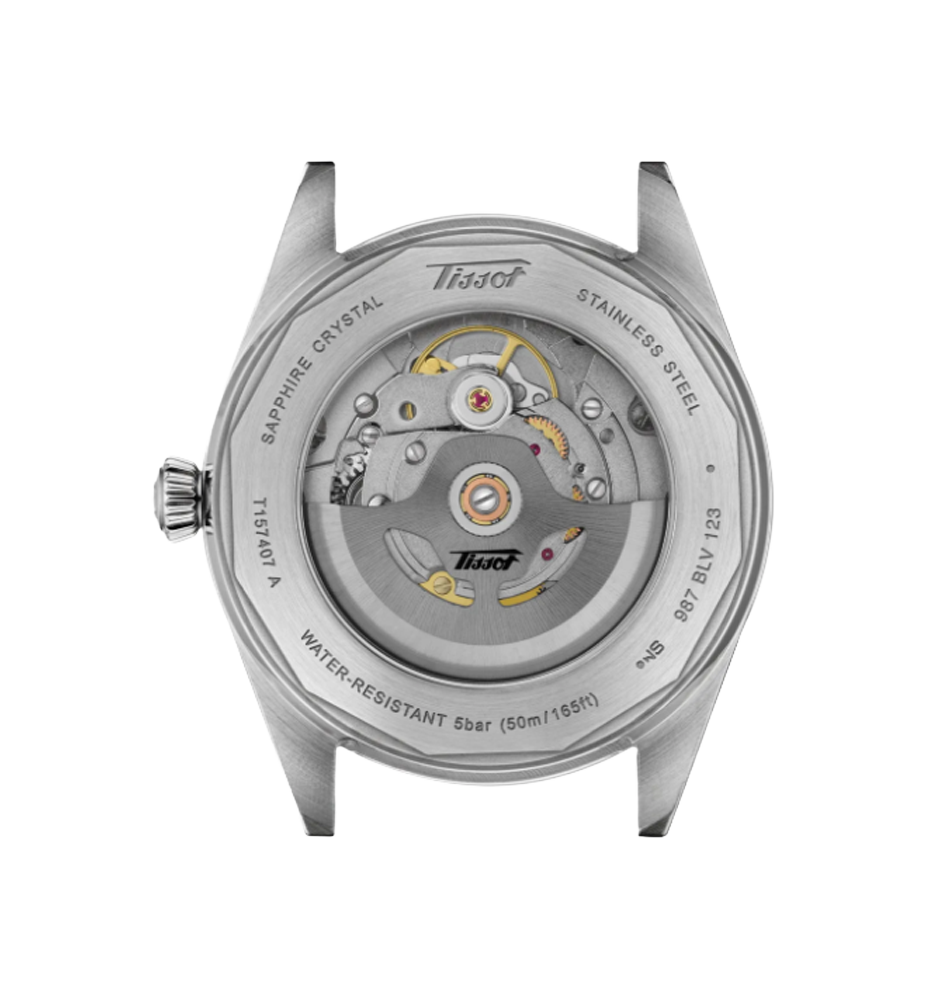 T157.407.11.051.00 Tissot Visodate svart 39 baksida