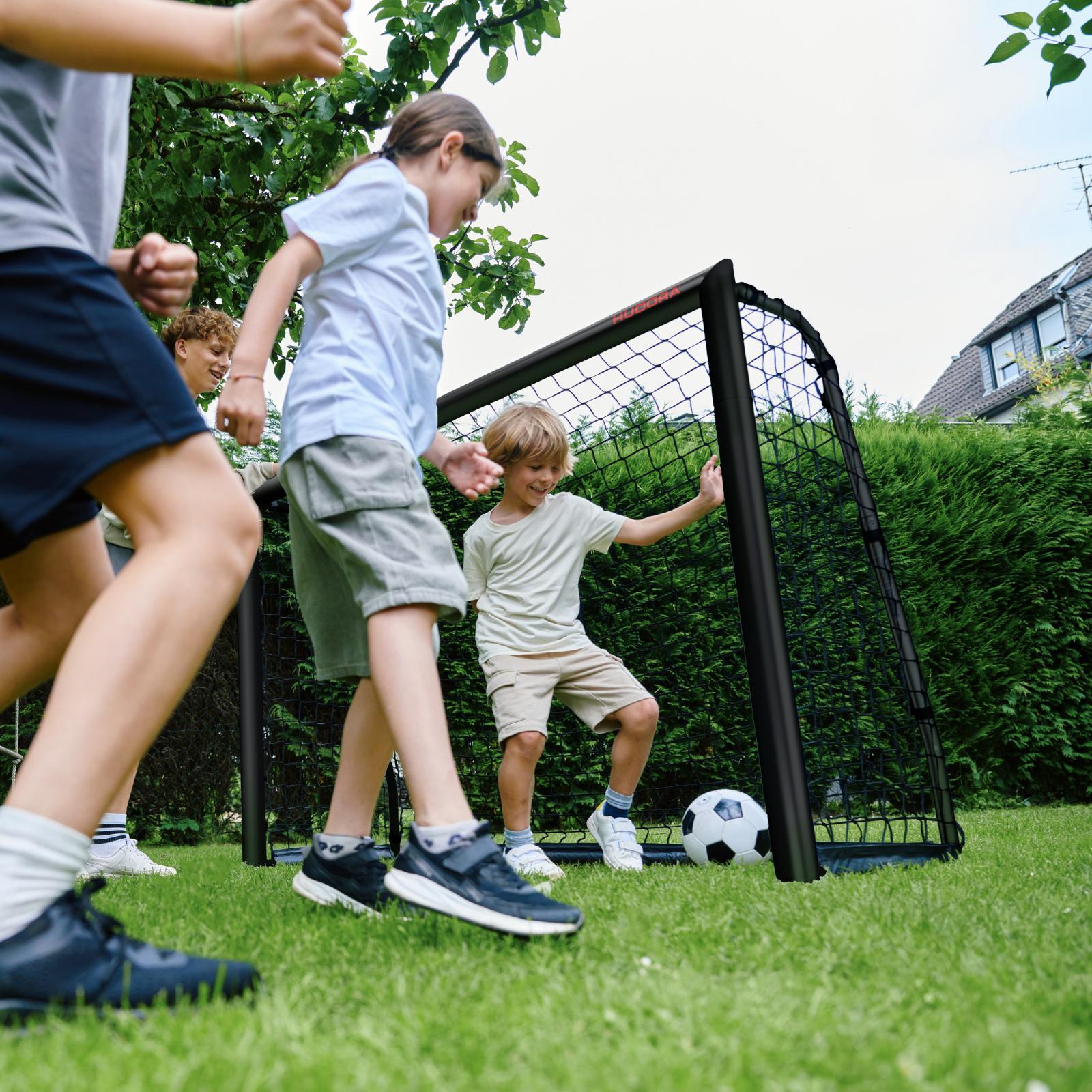 Hudora fotbollsmål Advanced Svart 240x160 (BxH) - 5