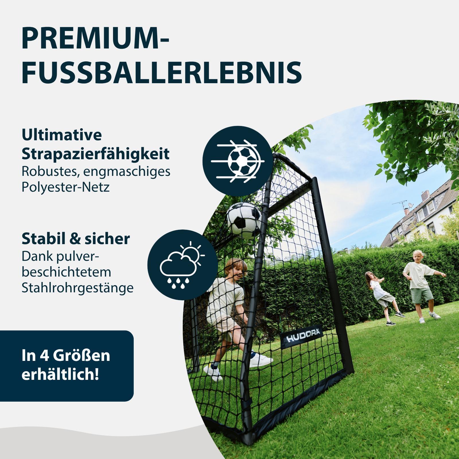 Hudora fotbollsmål Advanced Svart 300x200(BxH) - 4