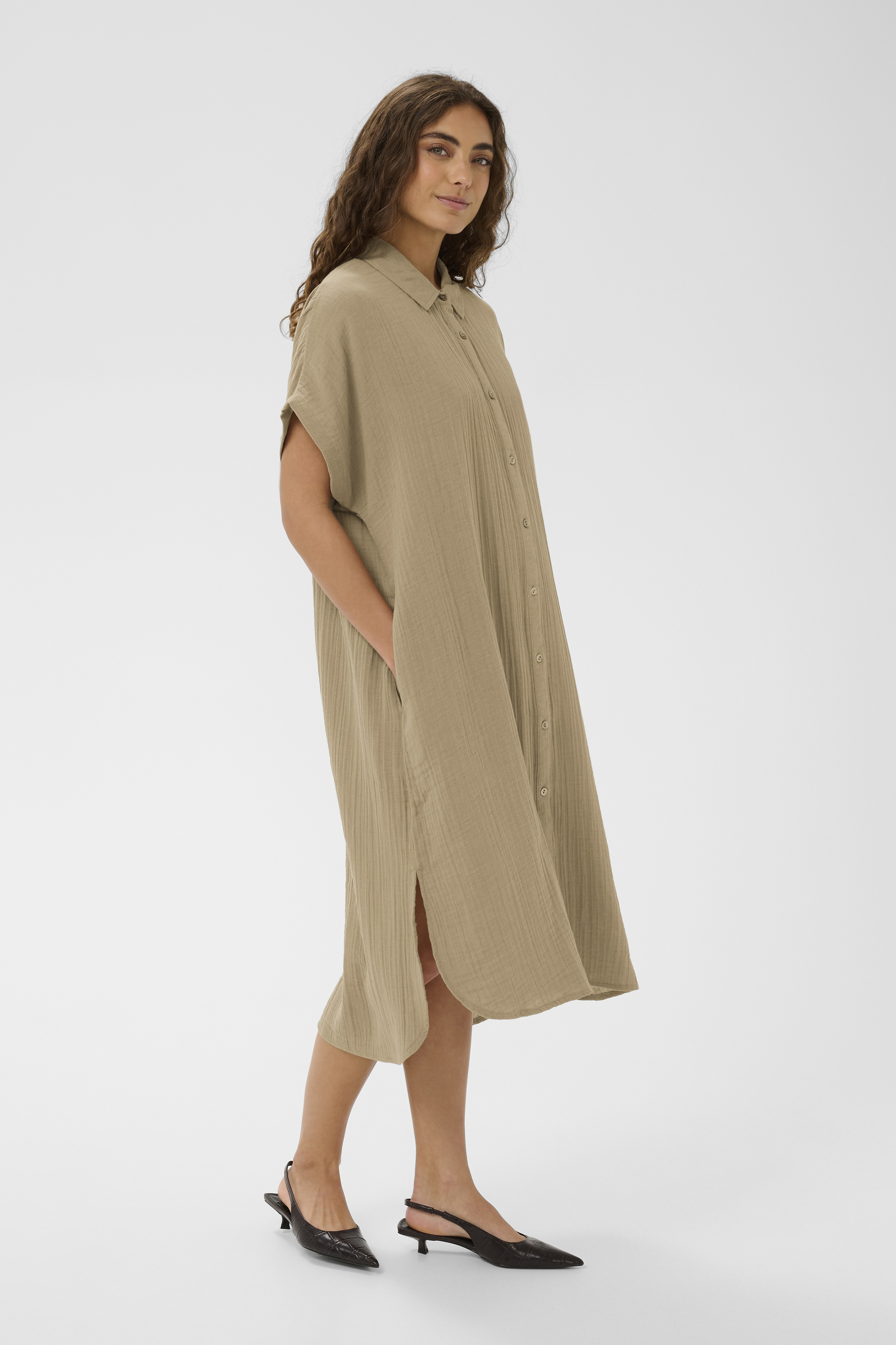 CUelina Kaftan Dress Dune - 5
