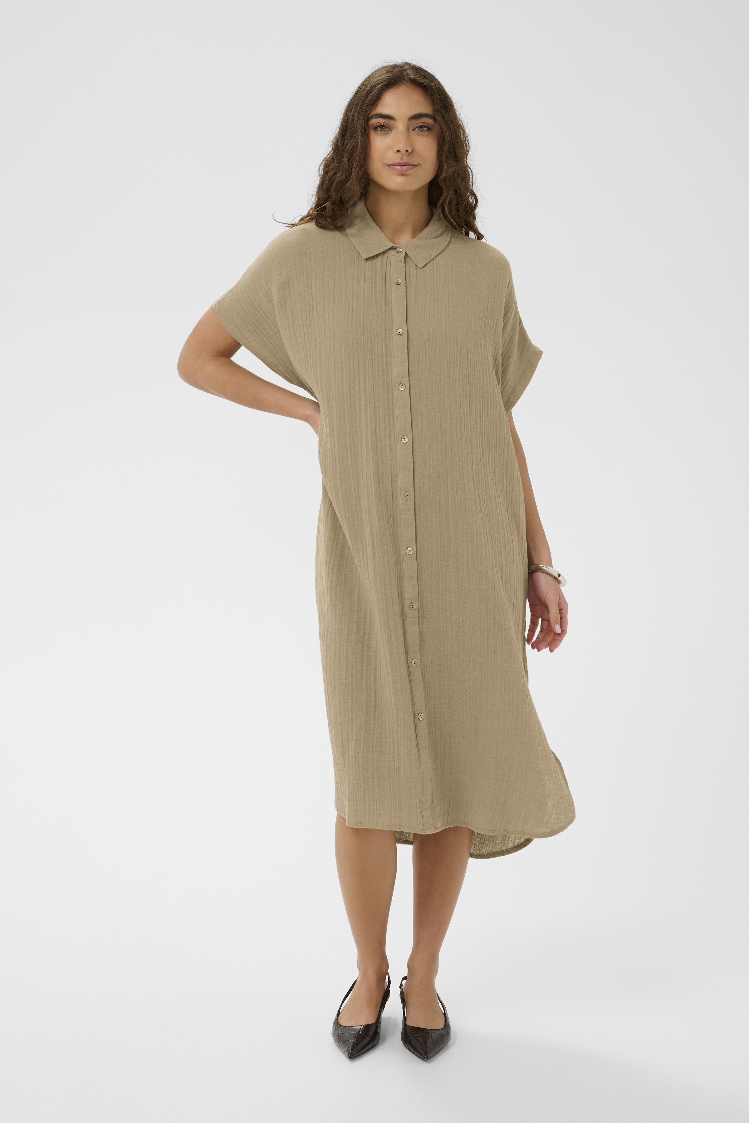 CUelina Kaftan Dress Dune - 4