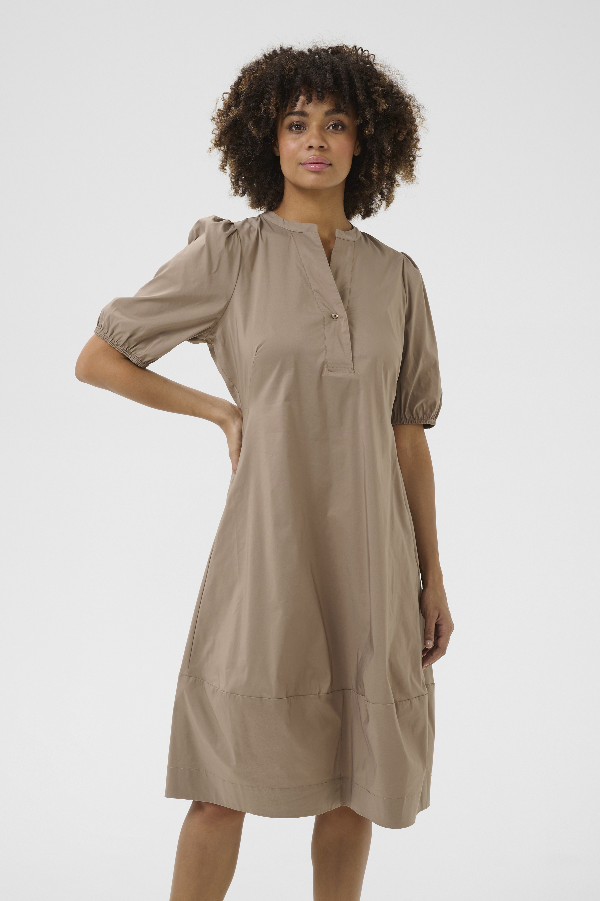 CUantoinett SS Placket Dress Pine Bark - 6