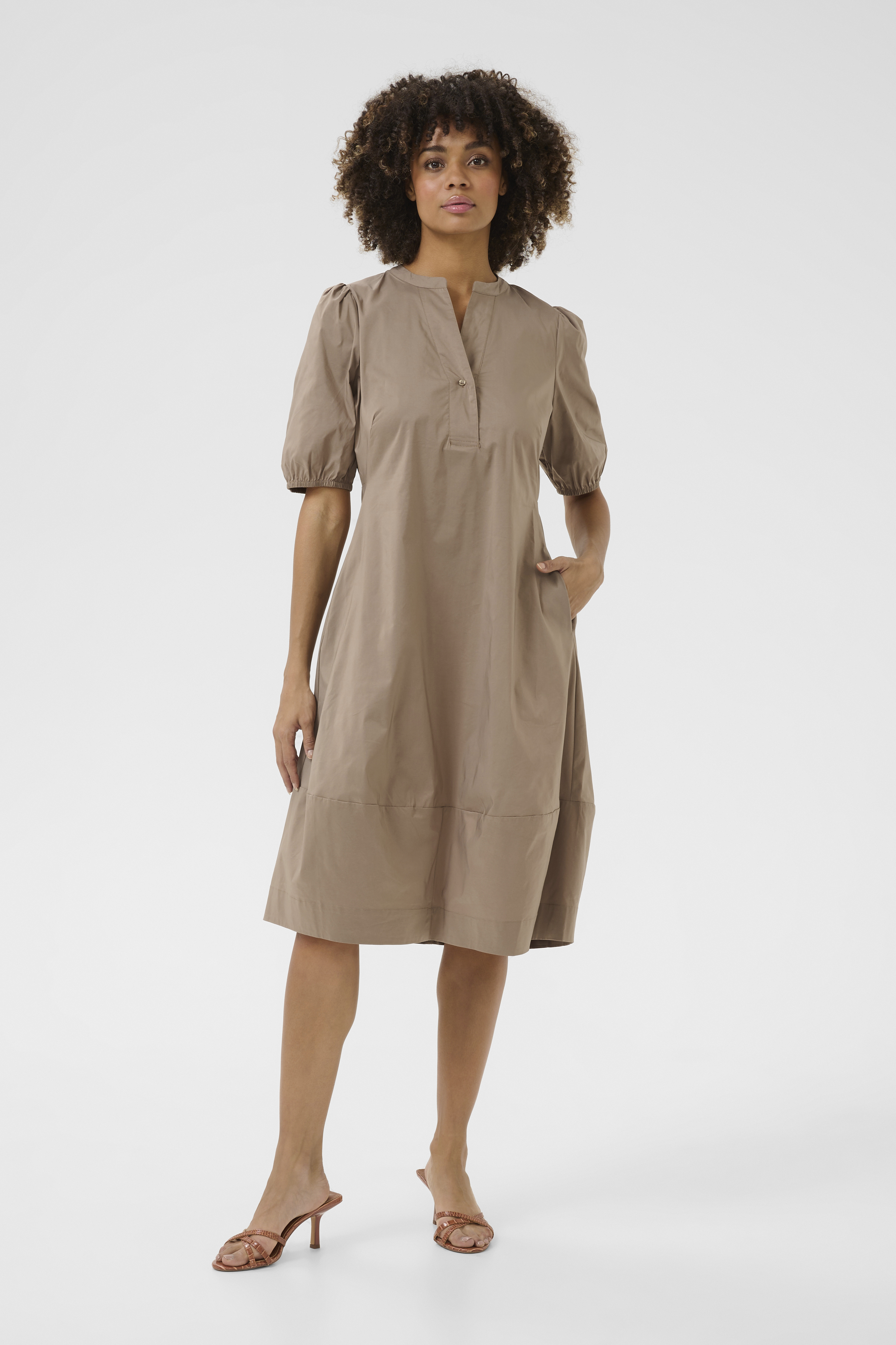 CUantoinett SS Placket Dress Pine Bark - 4