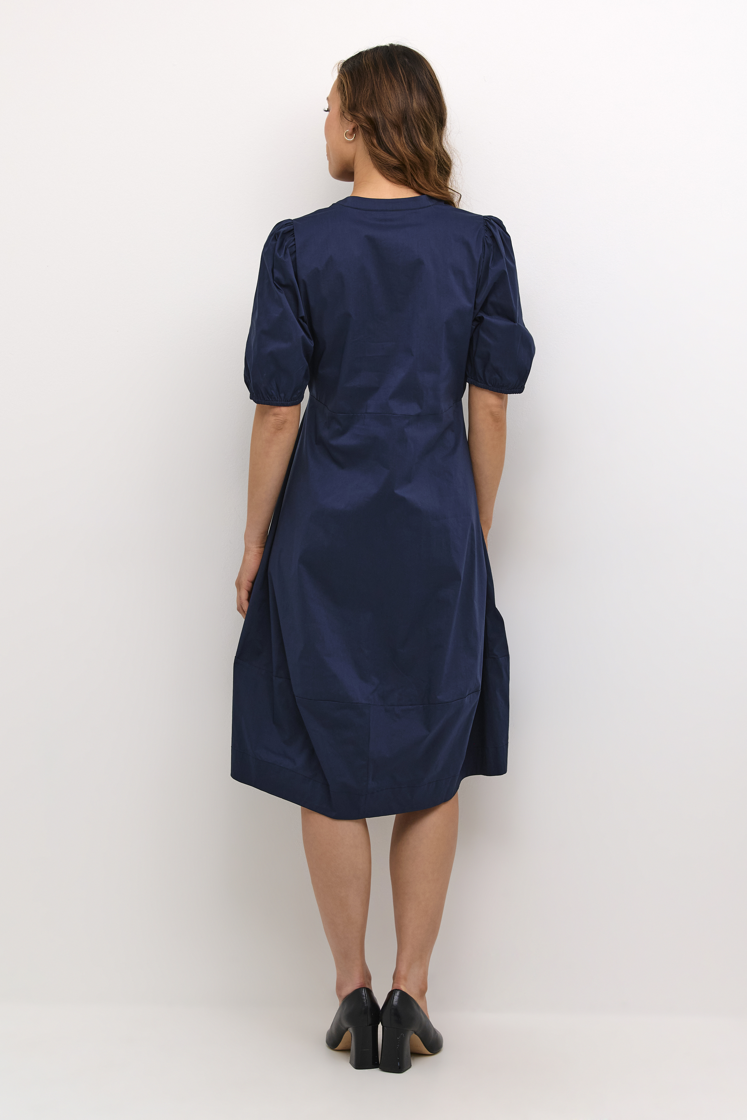 CUantoinett SS Placket Dress Blue Iris - 6
